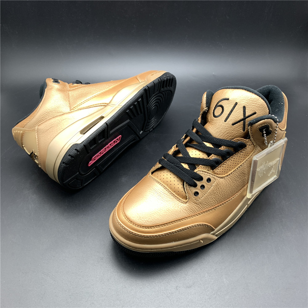 Air Jordan 3 6IX bronze gold