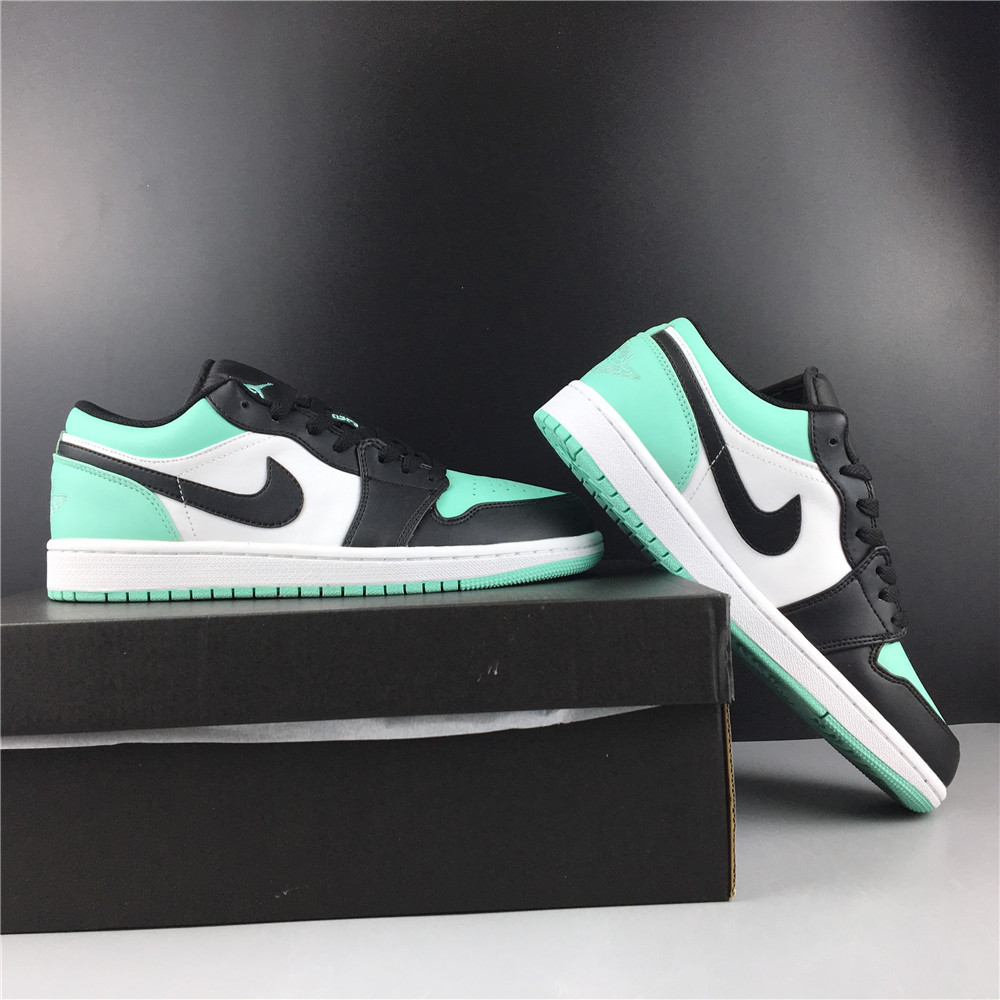 Air Jordan 1 Low Emerald Toe 553558-117