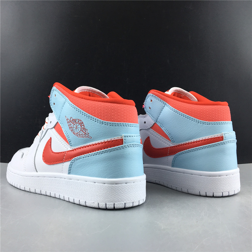 Air Jordan 1 Mid White Topaz Mist 555112-104