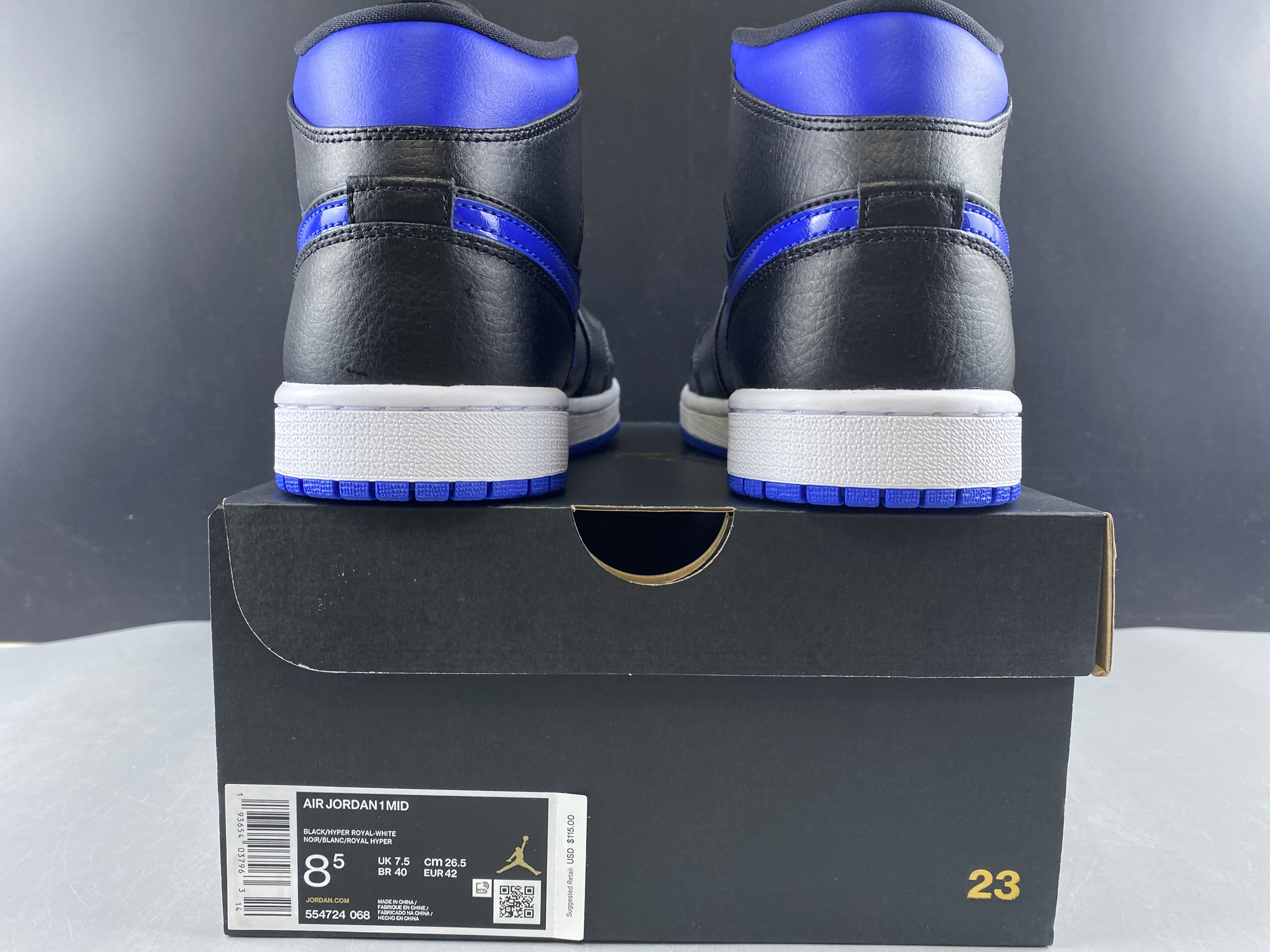 Air Jordan 1 Mid Royal (2020) 554724-068