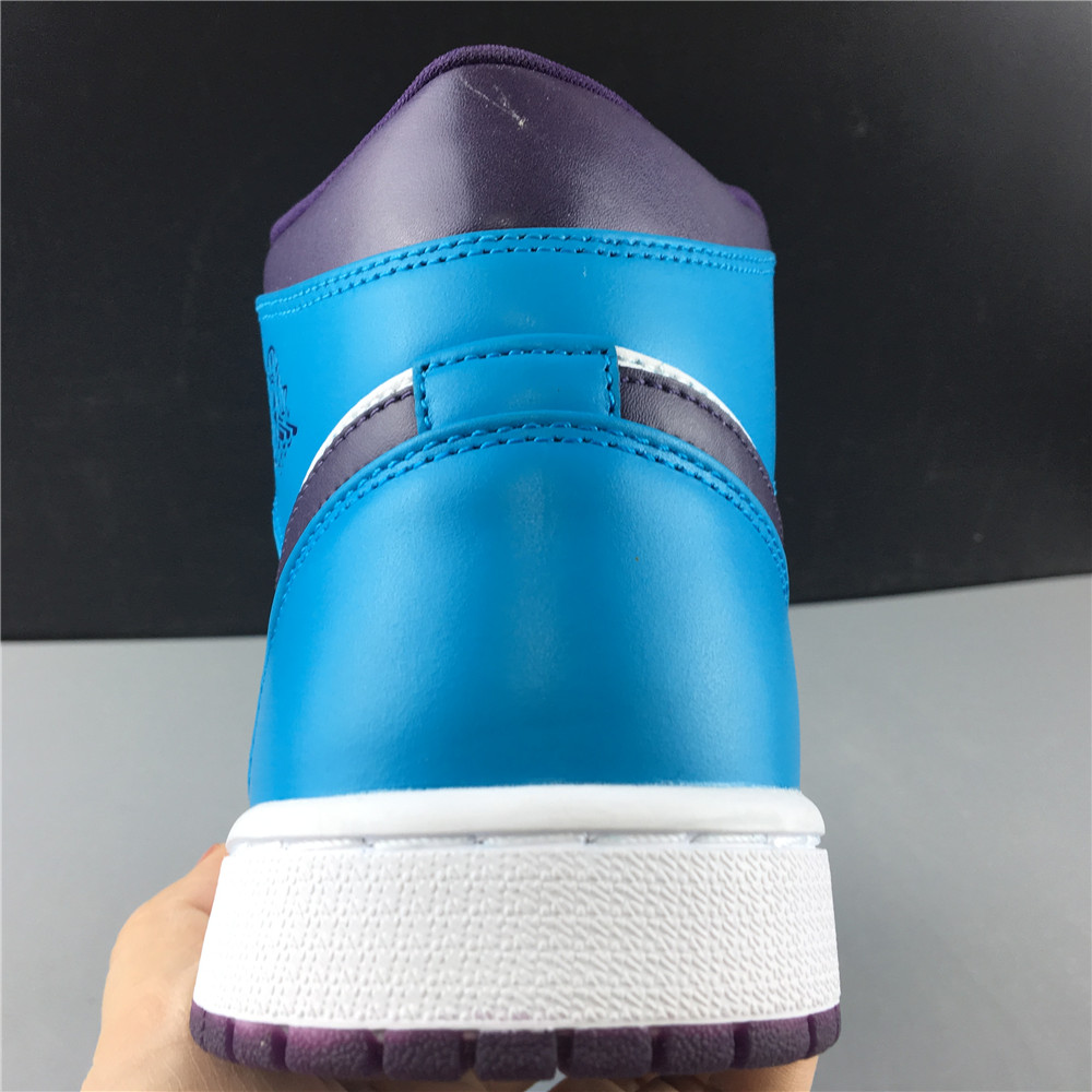 Air Jordan 1 Mid Hornets 554724-415