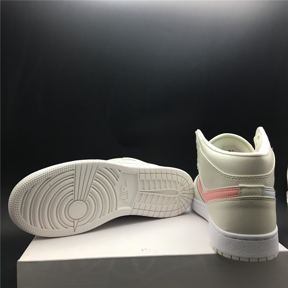 Air Jordan 1 Mid Multi-Color Swoosh Phantom 555112-035