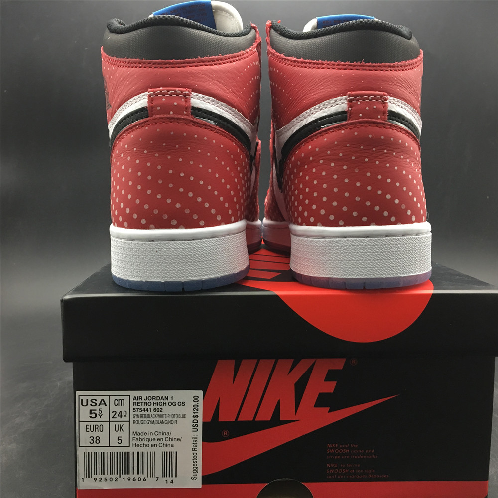 Air Jordan 1 Retro High Spider-Man Origin Story 575441-602