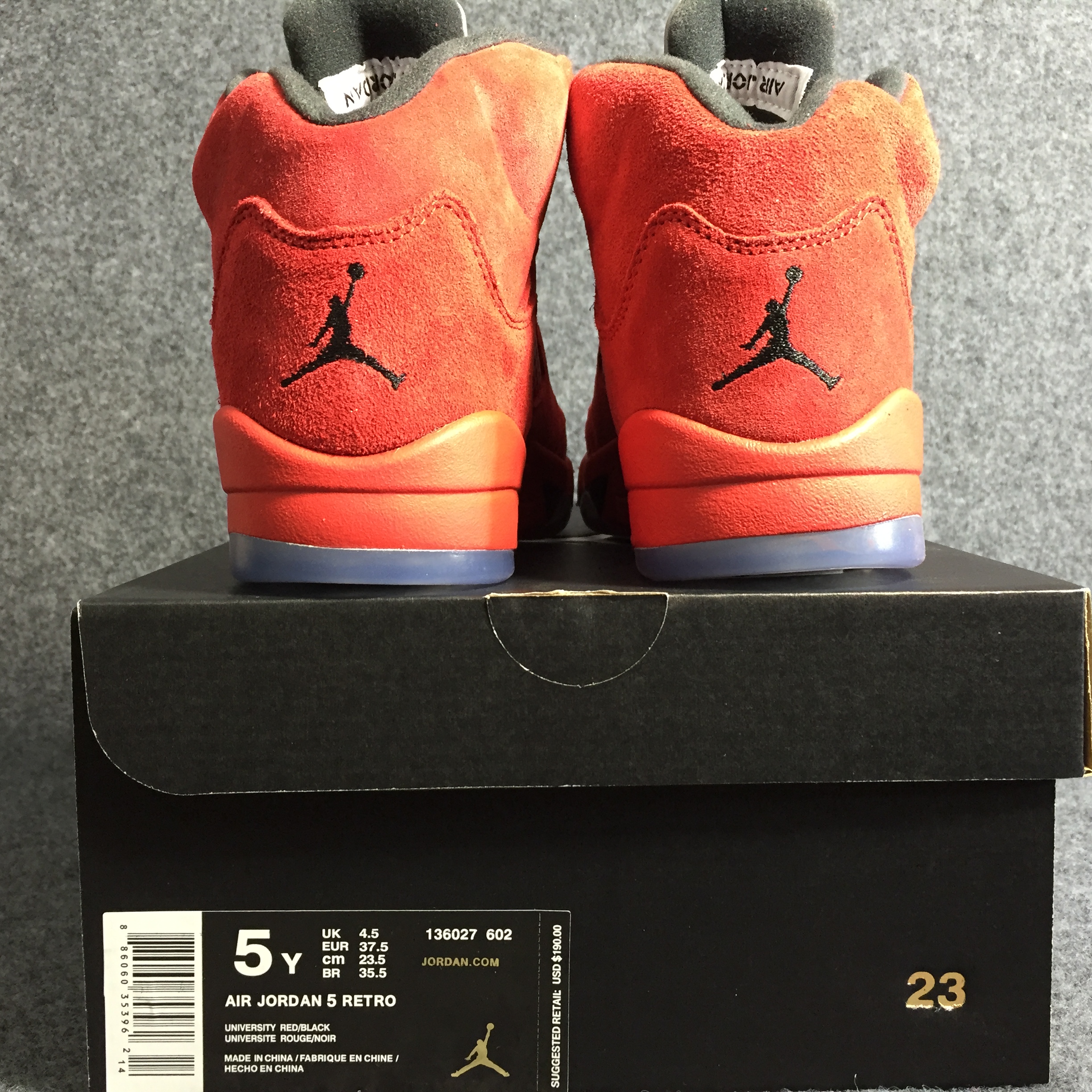 Air Jordan 5 Retro Red Suede 136027-602