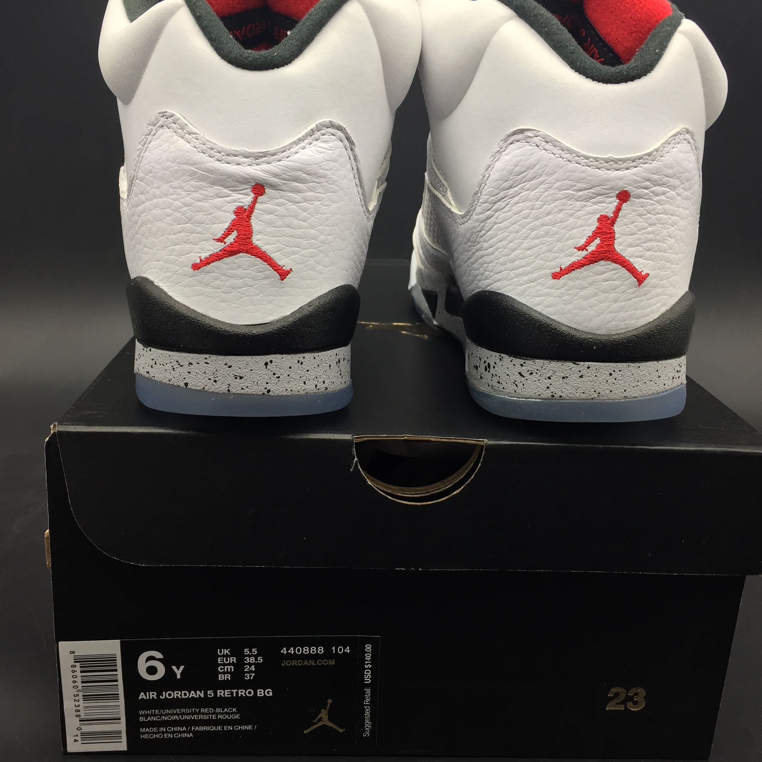 Air Jordan 5 Retro White Cement 136027-104