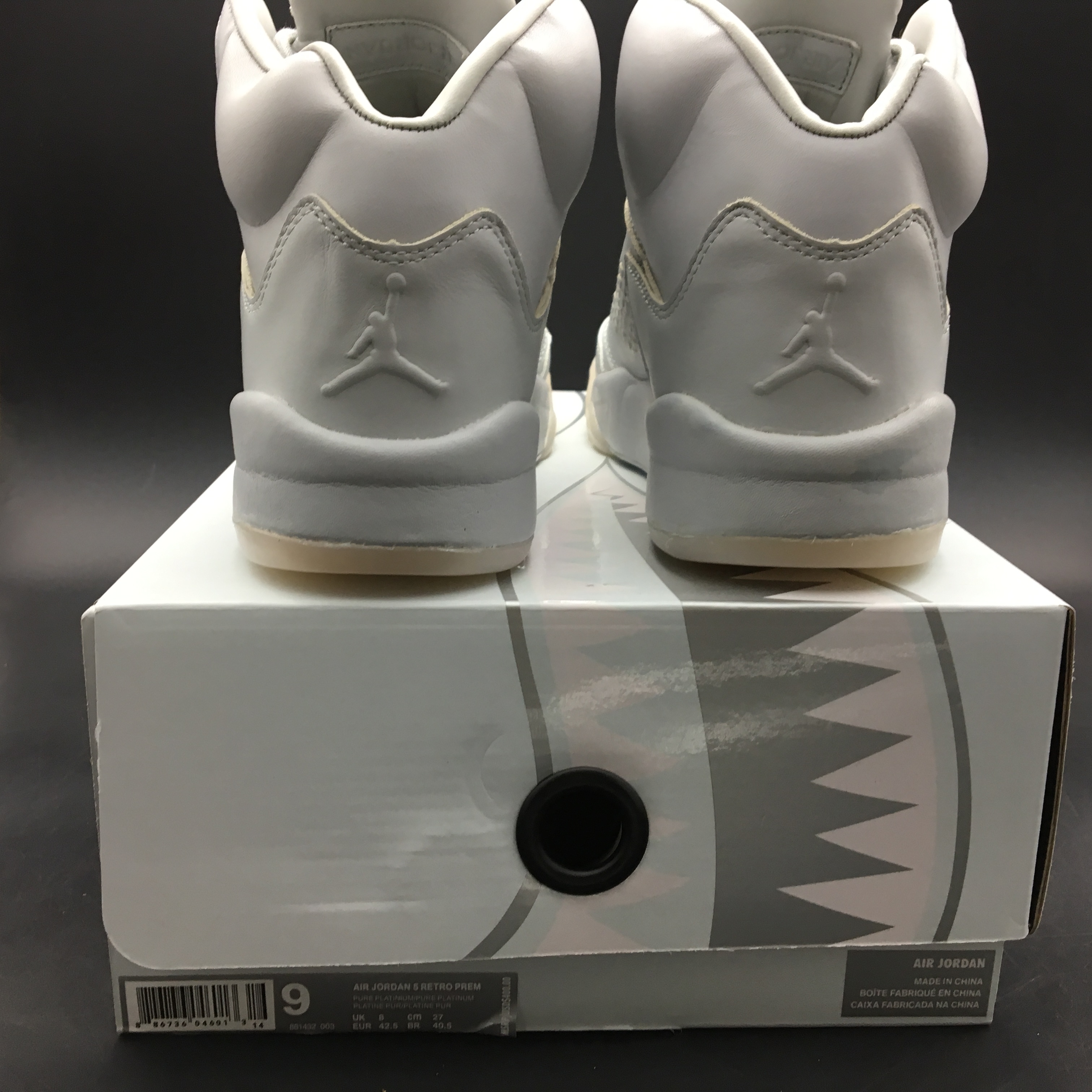 Air Jordan 5 Retro Pure Platinum 881432-003