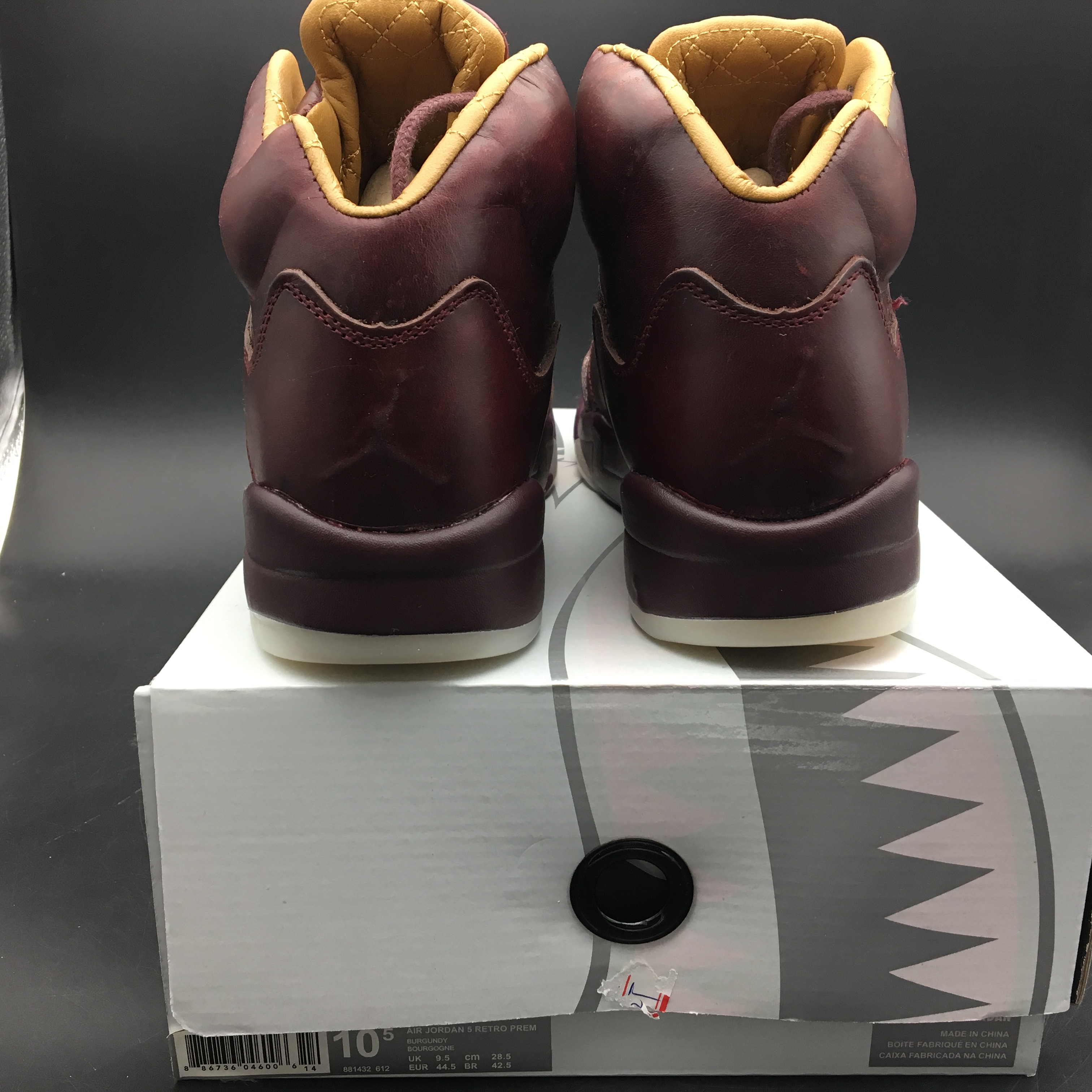 Air Jordan 5 Retro Premium Wine 881432-612