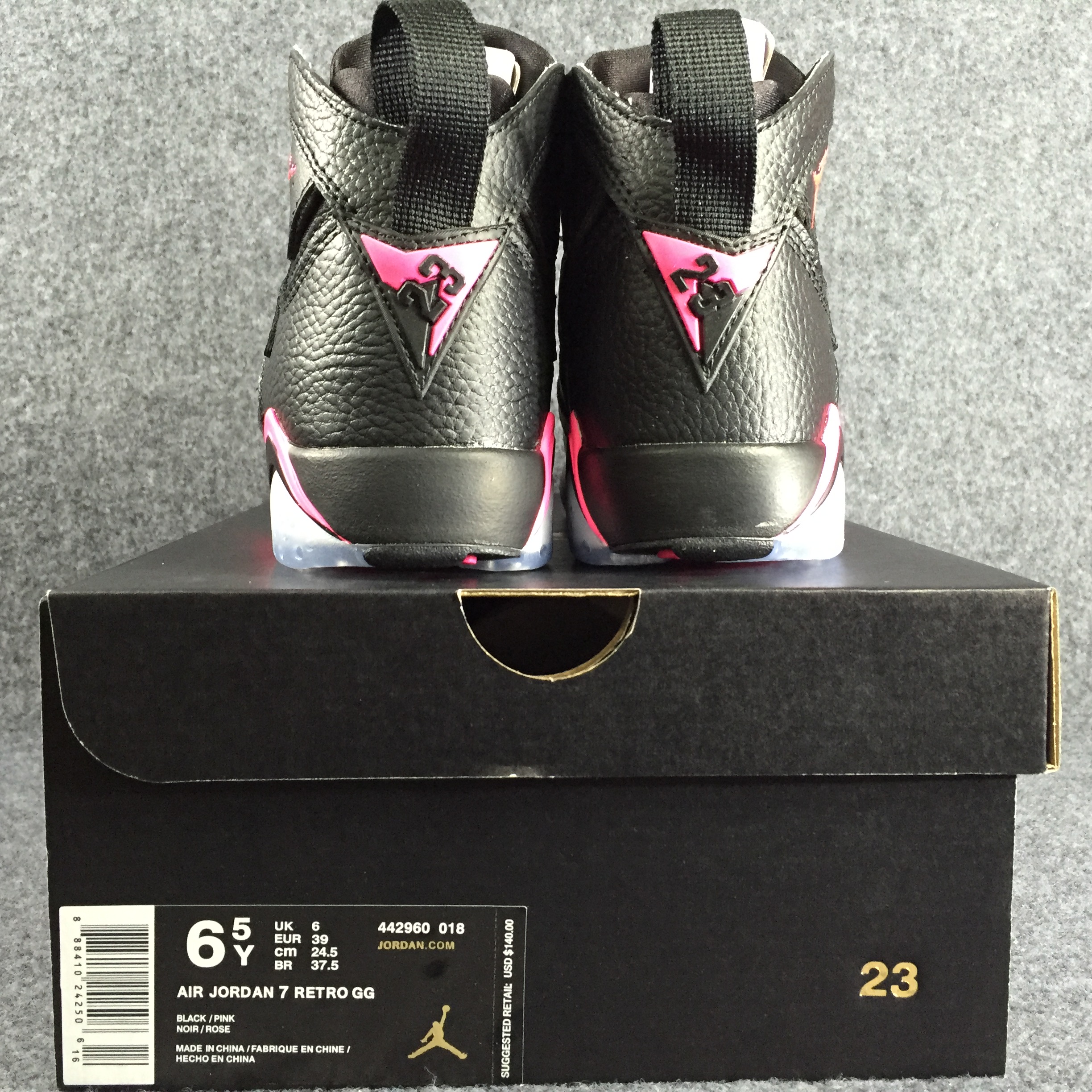 Air Jordan 7 Retro Black Hyper Pink 442960-018