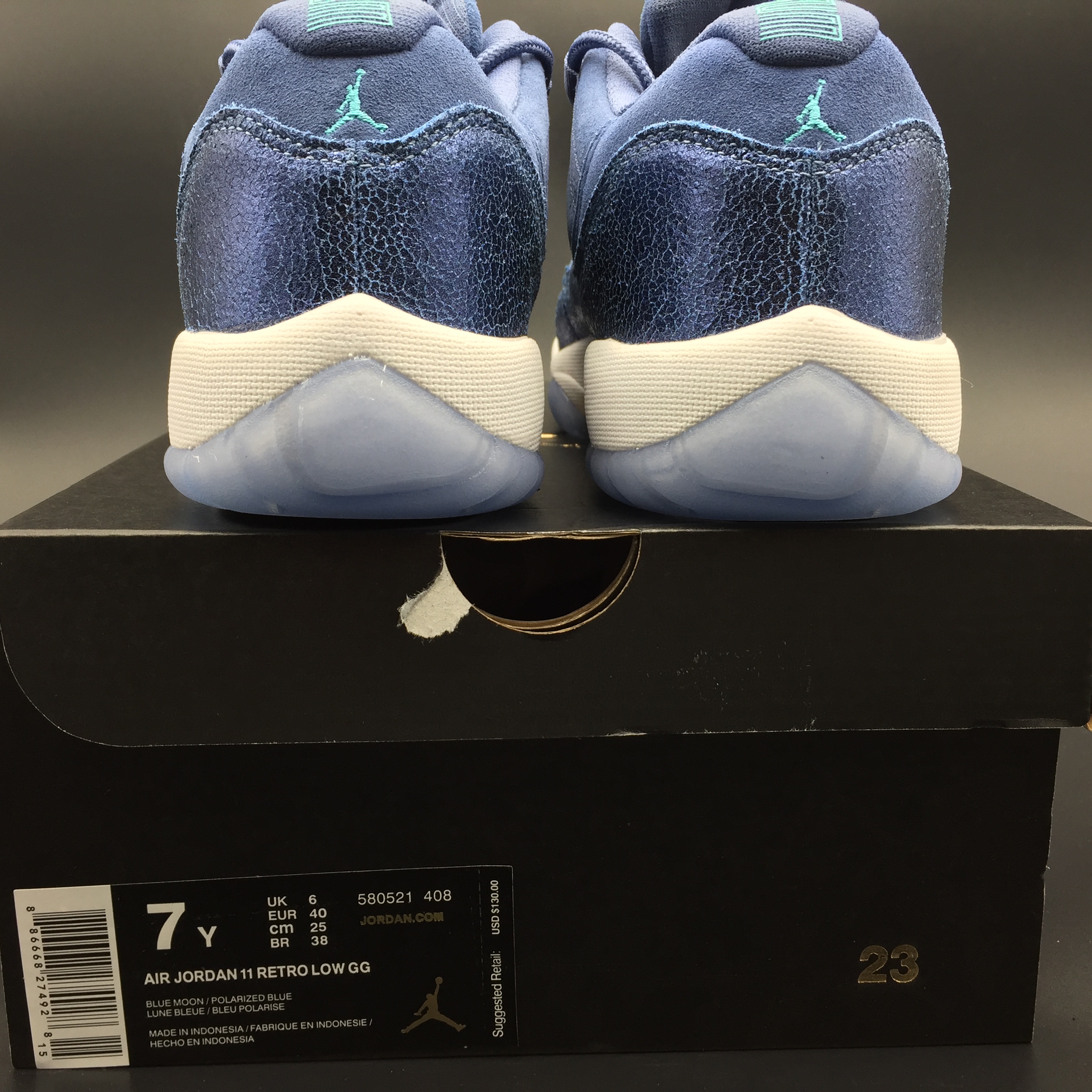Air Jordan 11 Retro Low Blue Moon 580521-408