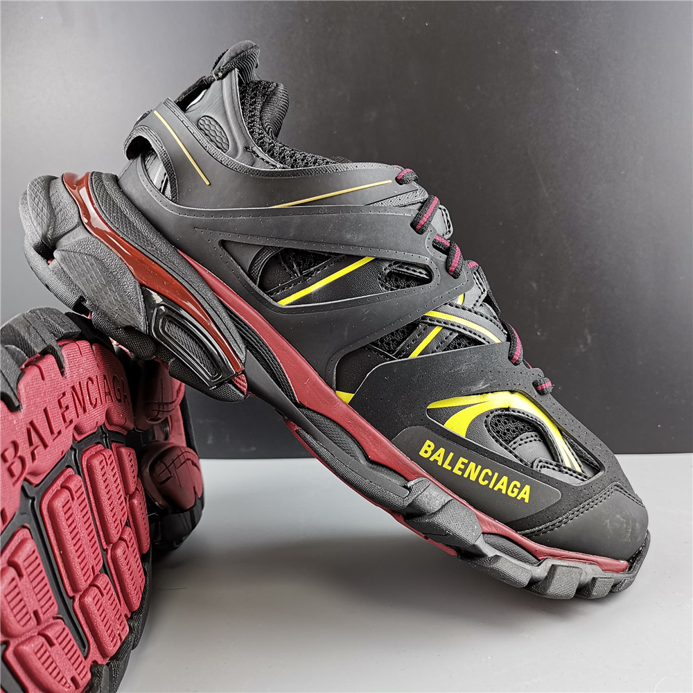 Blncig Track Trainers Black Bordeaux