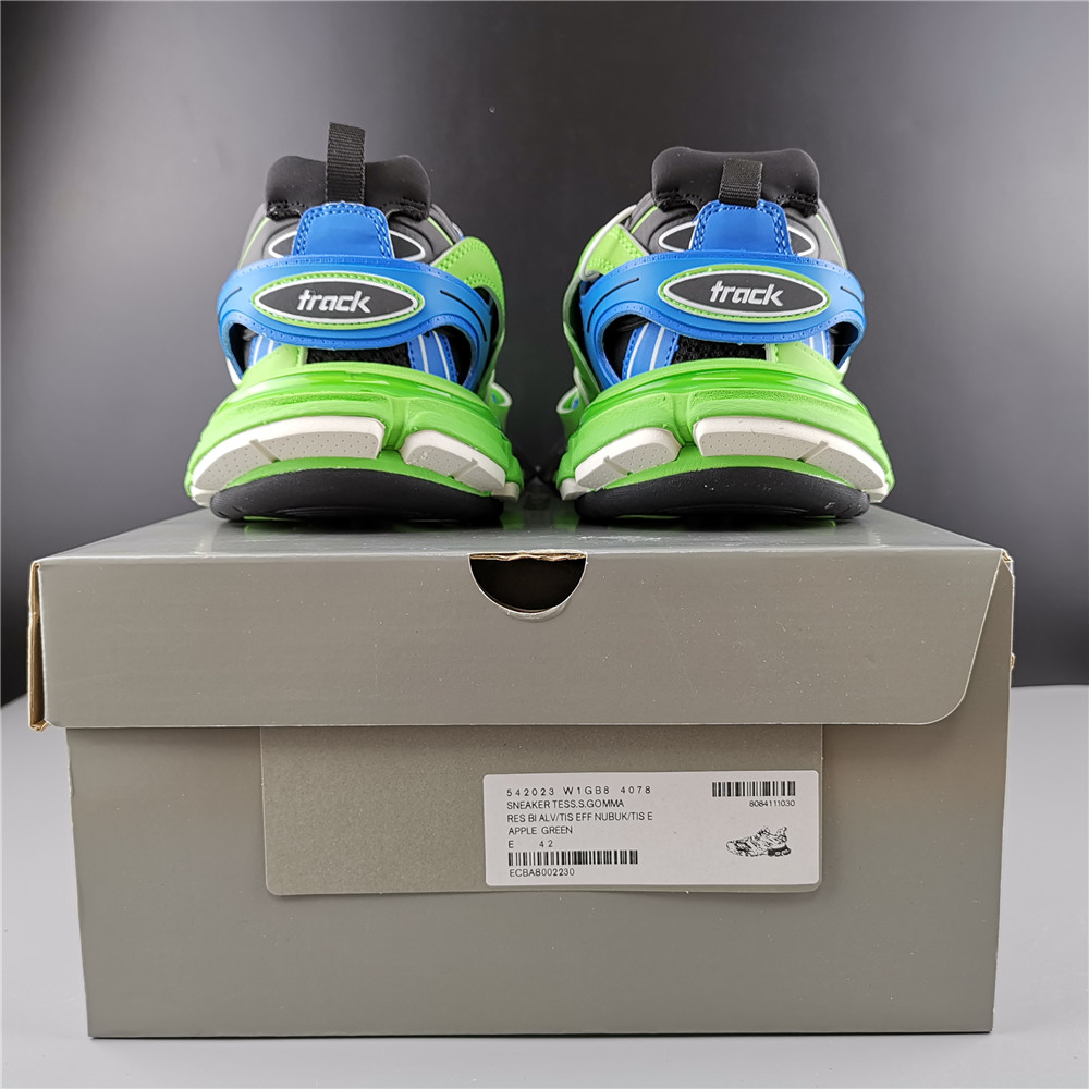 Blncig Track Trainers Green Blue