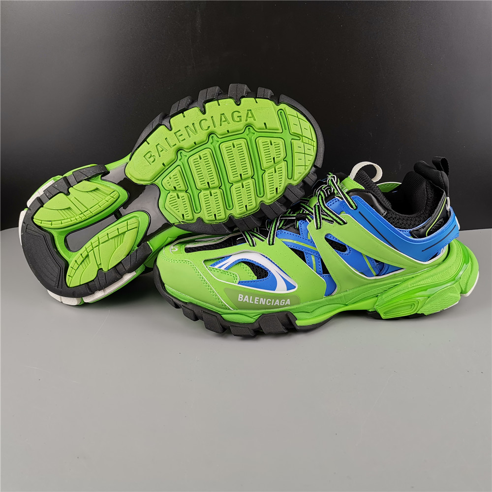 Blncig Track Trainers Green Blue