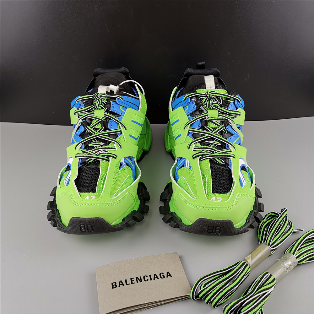 Blncig Track Trainers Green Blue