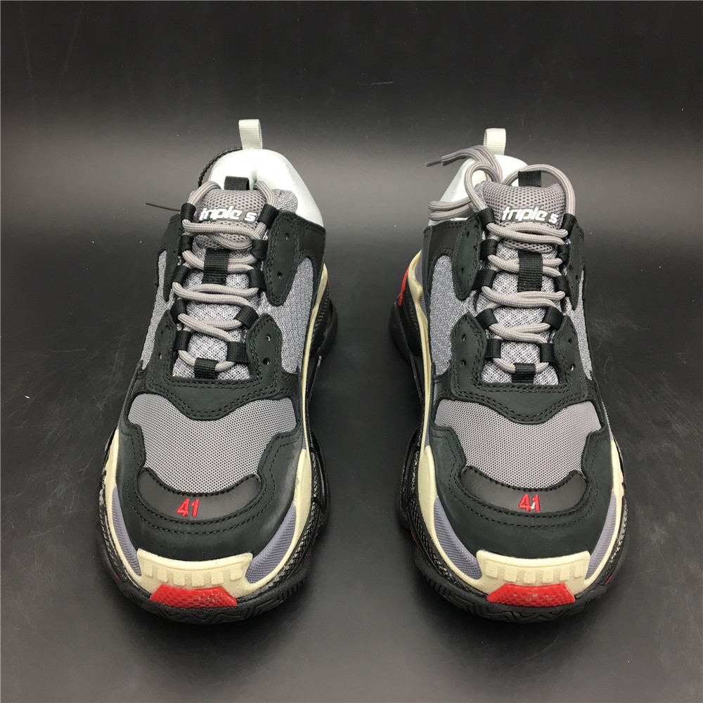 Blncig Triple S Black Grey Red