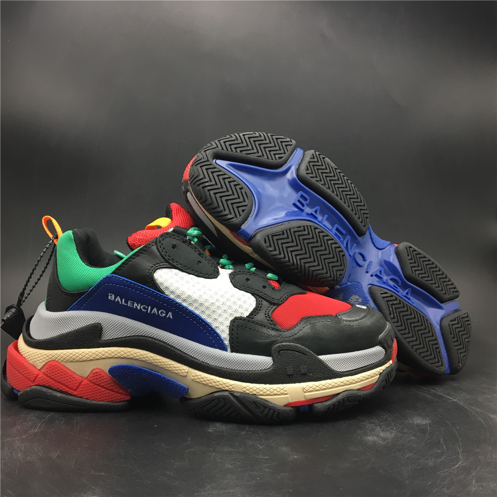 Blncig Triple S Black/Green/Blue/Grey