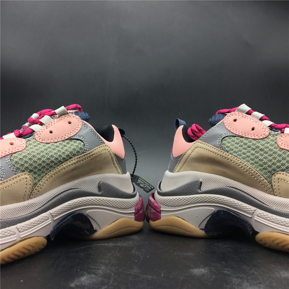 Blncig Triple S Pink/Wolf Grey-Red