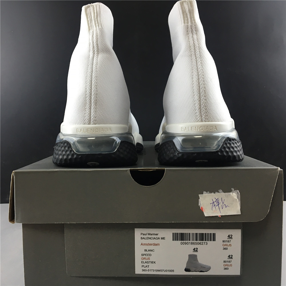 Blncig Speed Trainer Clear Sole White 517319 W07U0 1005