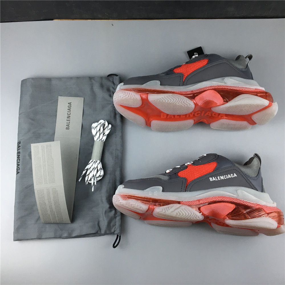Blncig Triple S Grey Red