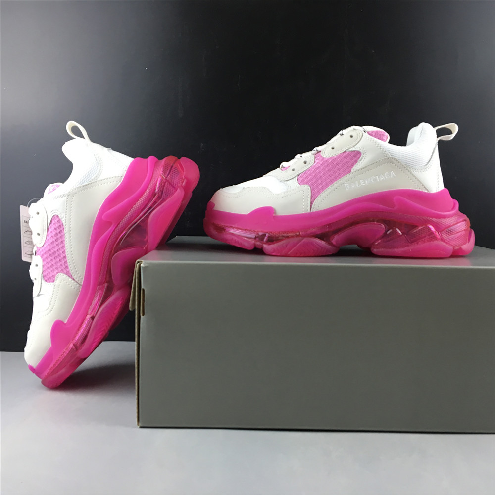 Blncig Triple S White/Pink