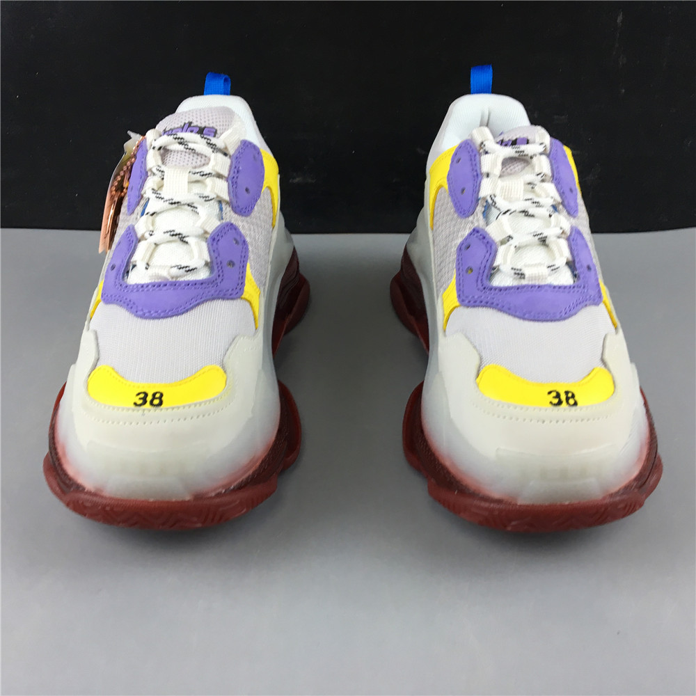 Blncig Triple S White/Brown/Yellow