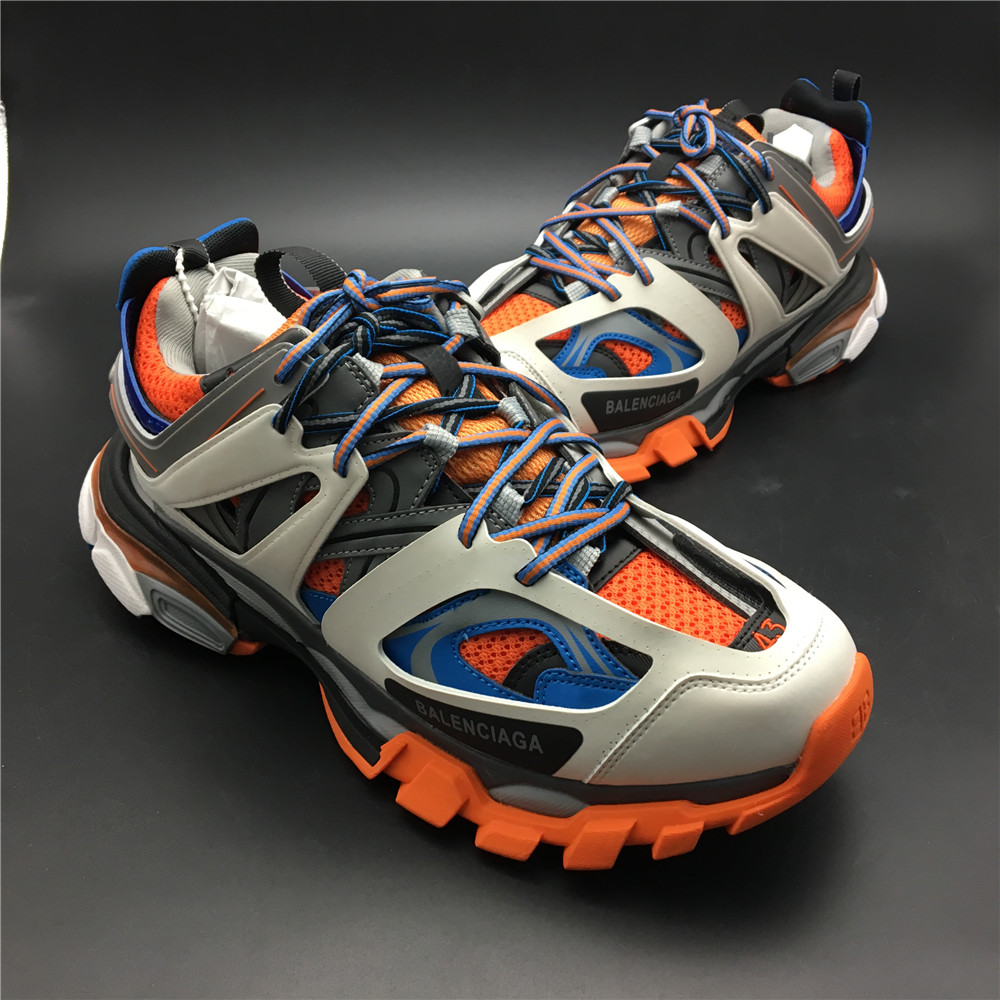 Blncig Track Trainers Orange Blue