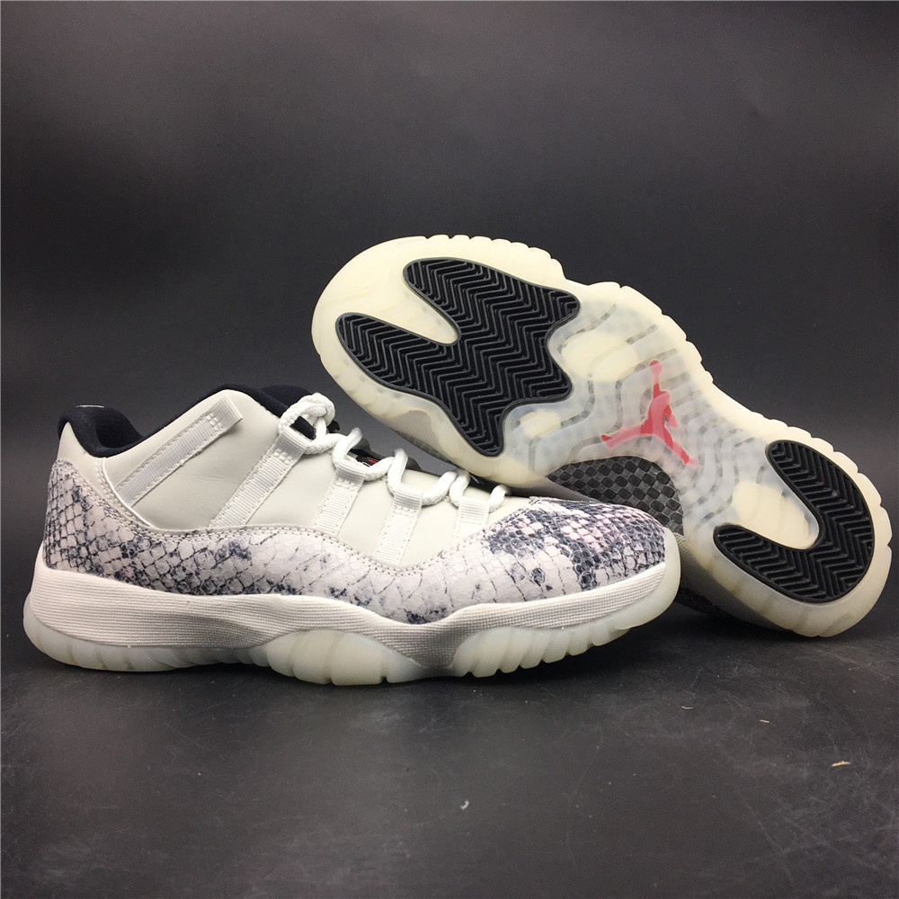 Air Jordan 11 Low White Snake Light Bone