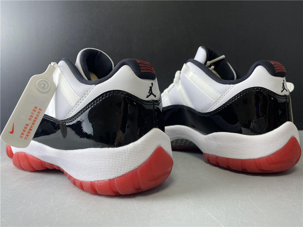 Air Jordan 11 Low bBack and White Red