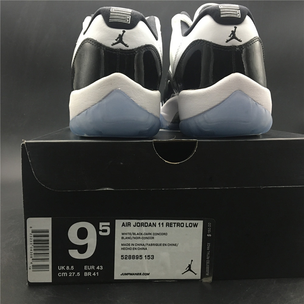Air Jordan 11 white black low 528895-153