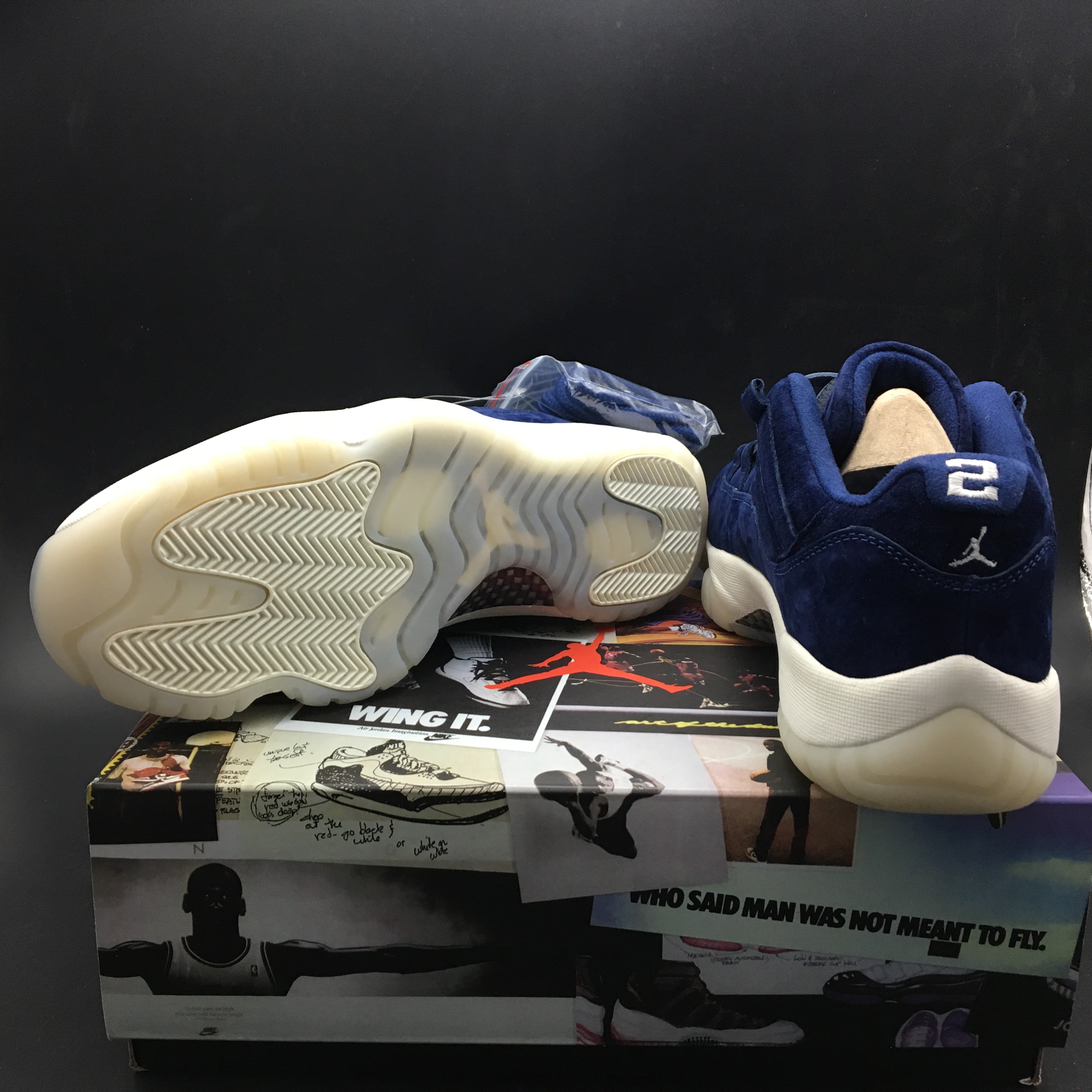 Air Jordan Retro 11 Low X RE2PECT Binary Blue Sail AV2187-441