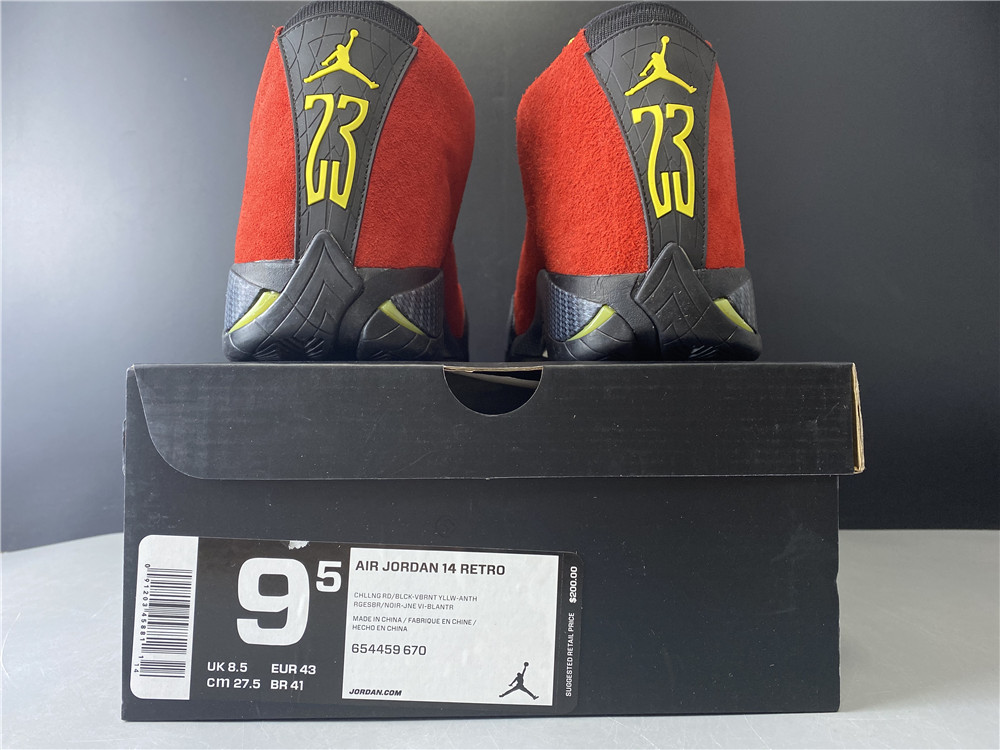 Air Jordan 14 Red Ferrari 654459-670