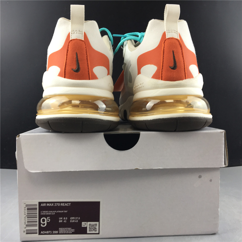 Nike Air Max 270 React Light Beige Chalk