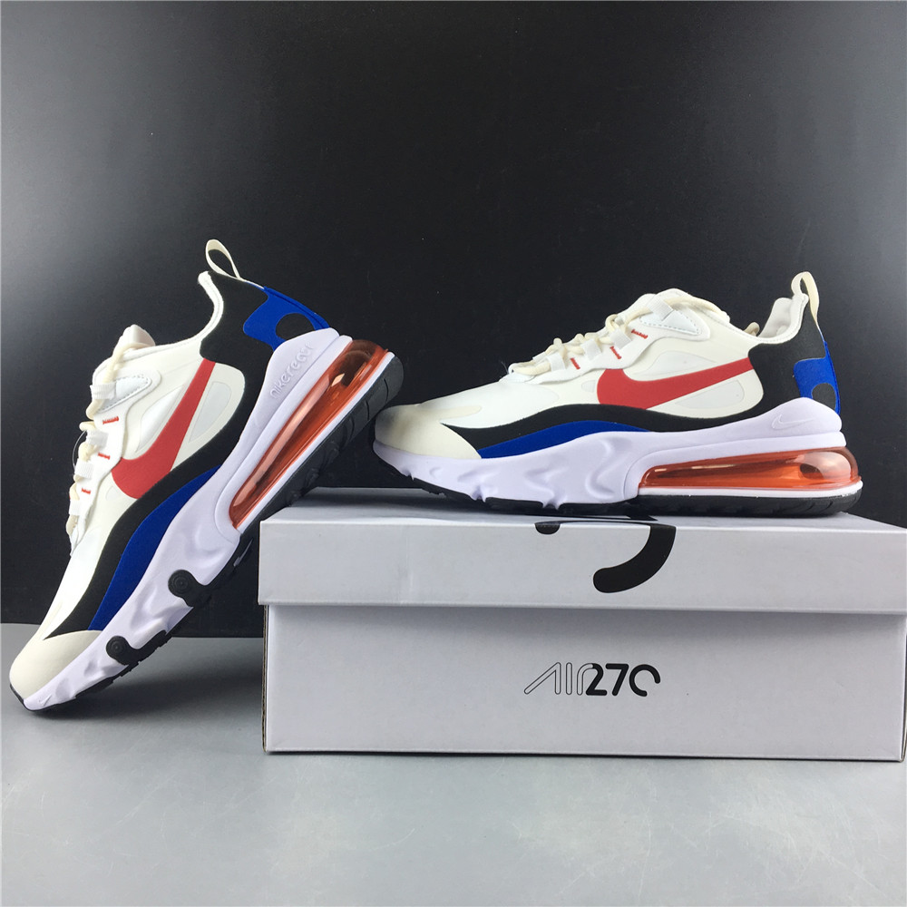 Nike Air Max 270 React White BLue Red