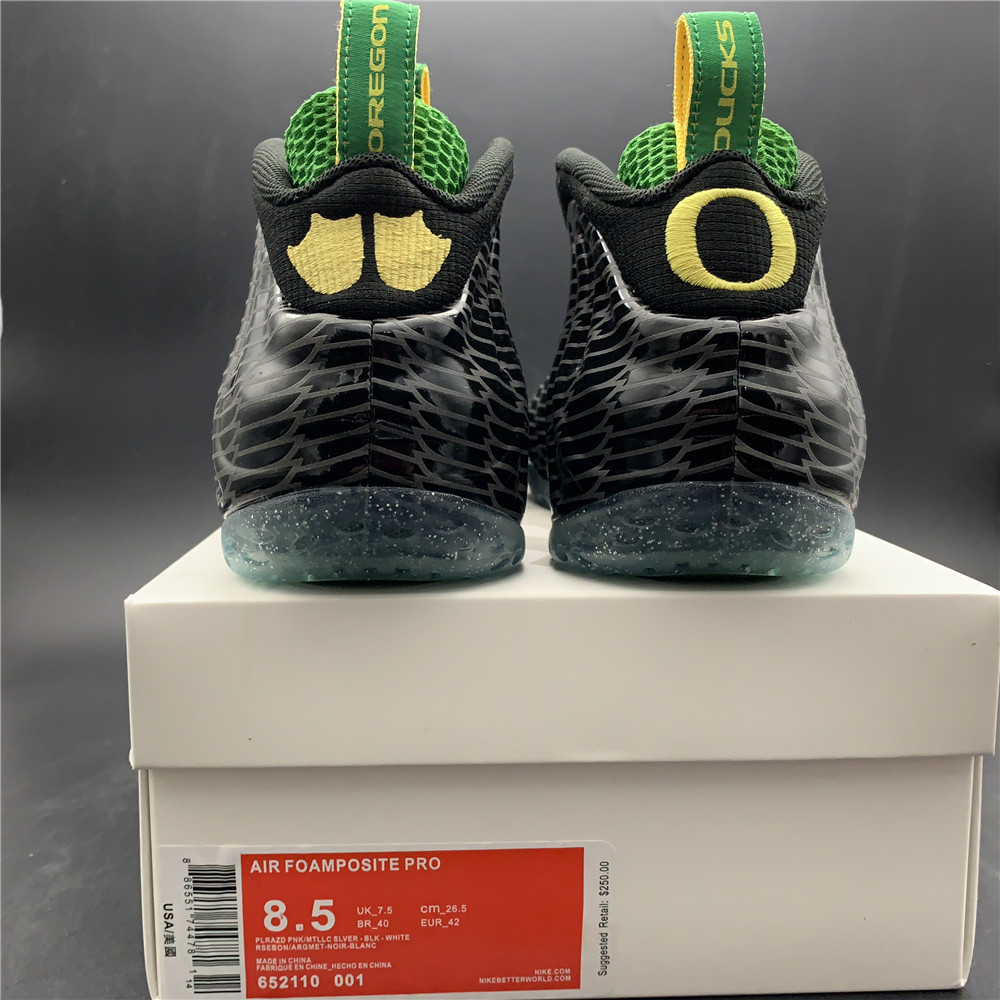 Nike Air Foamposite One Oregon Ducks 652110-001