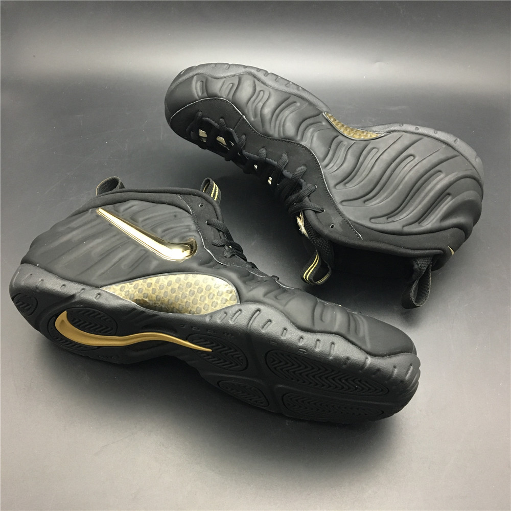 Nike Air Foamposite Pro Black Metallic Gold 624041-009