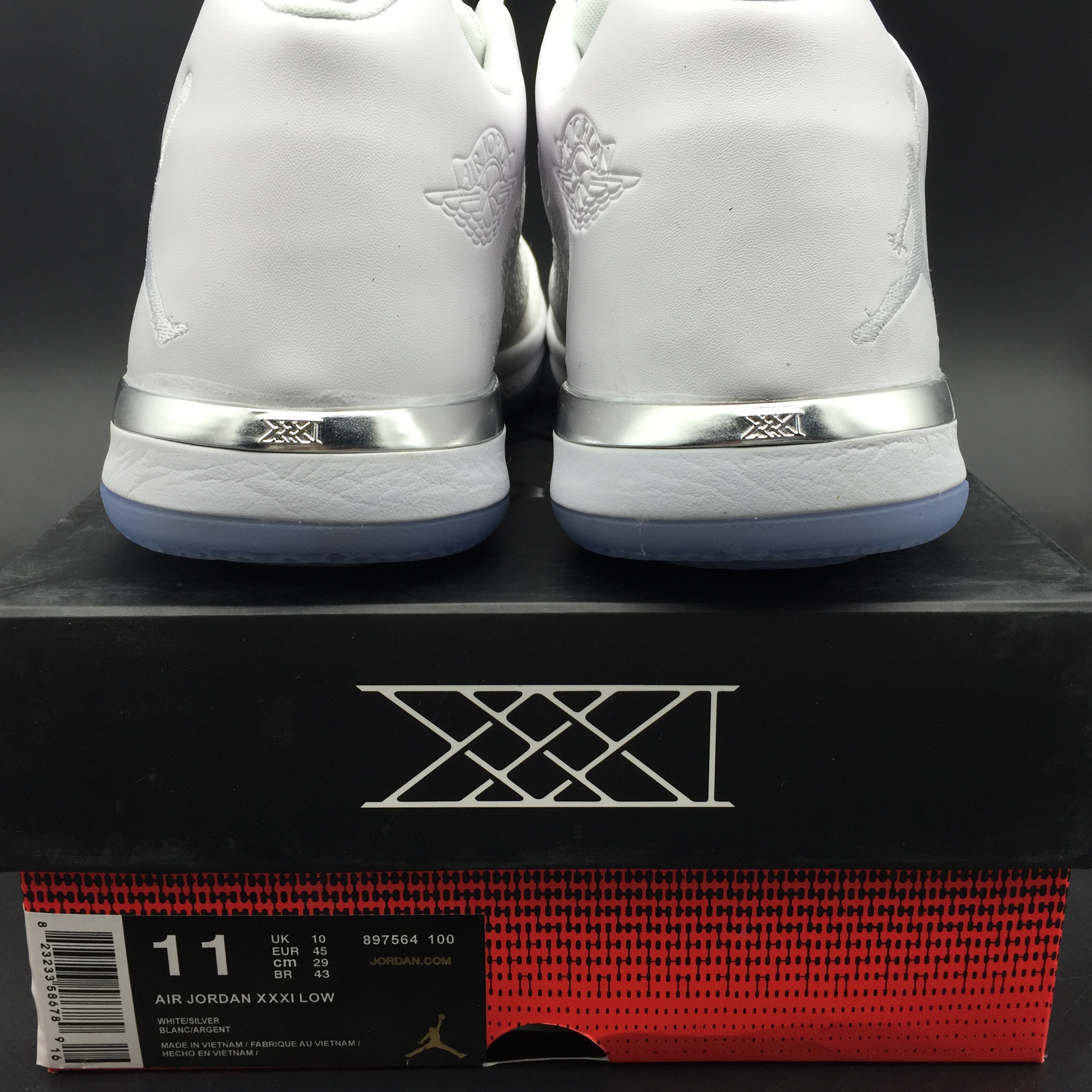 Air Jordan XXX1 Low White Pure Platinum 897564-100