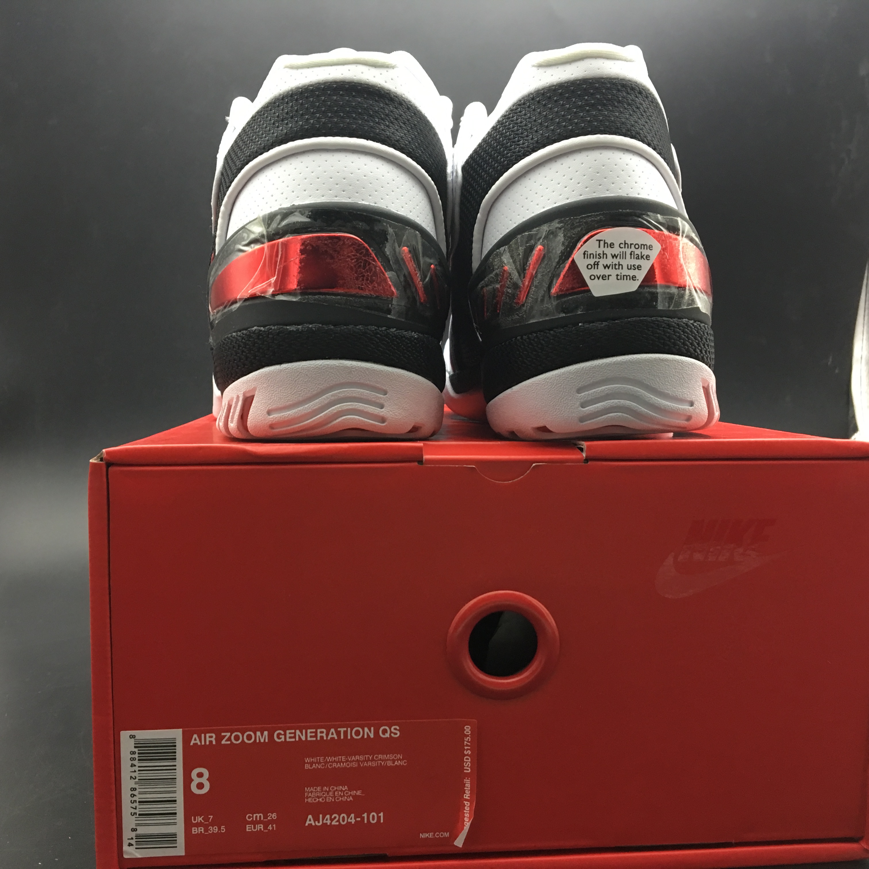 Nike Air Zoom Generation White Black Retro AJ 4204-101