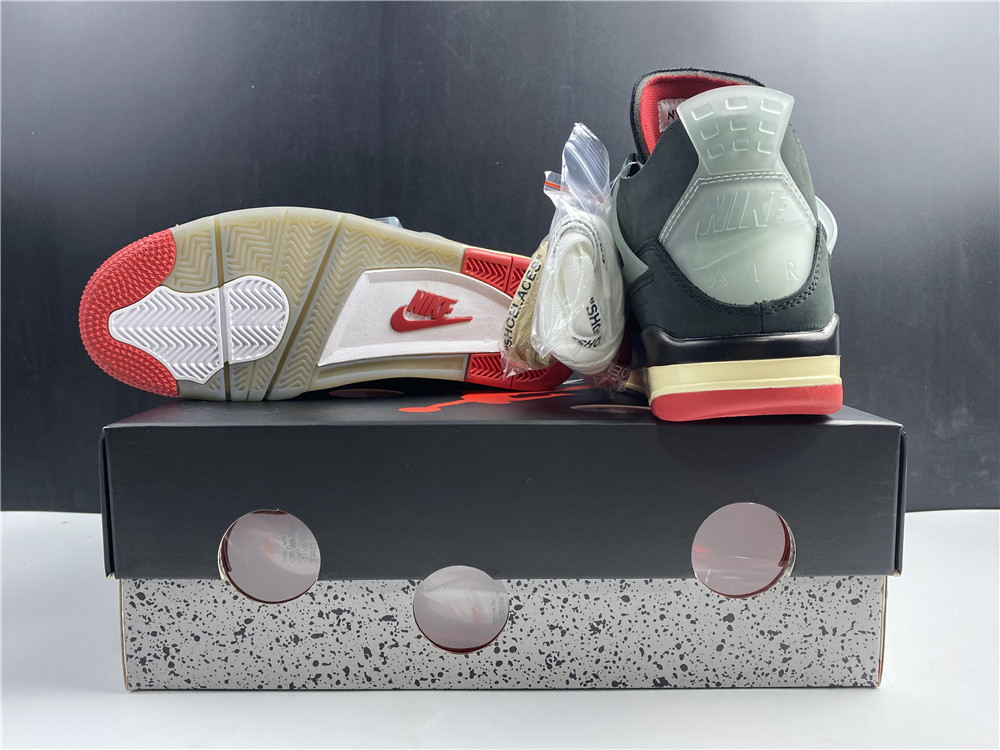 OFF-WHITE x Air Jordan 4 “Bred”