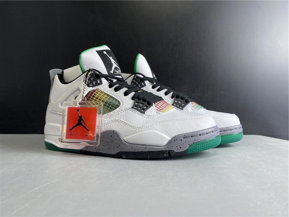 Air Jordan 4 Retro Lucid Green Rasta AQ9129-100