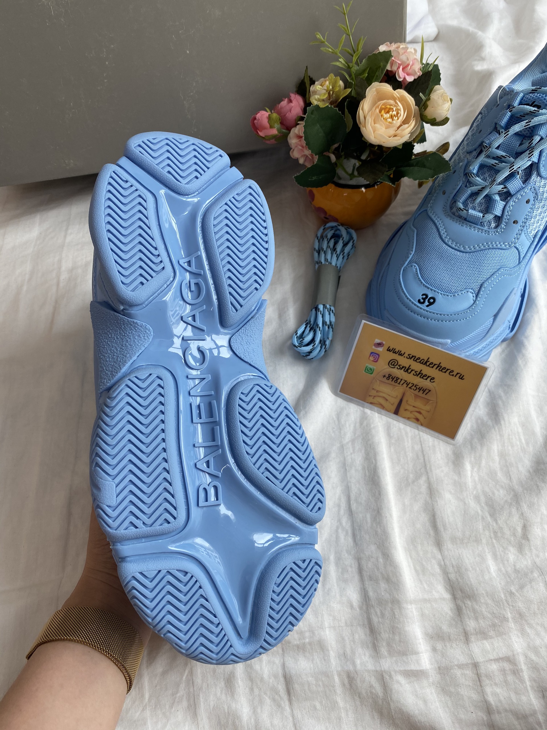 Blncig Triple S Light Blue 524039W2FW14800