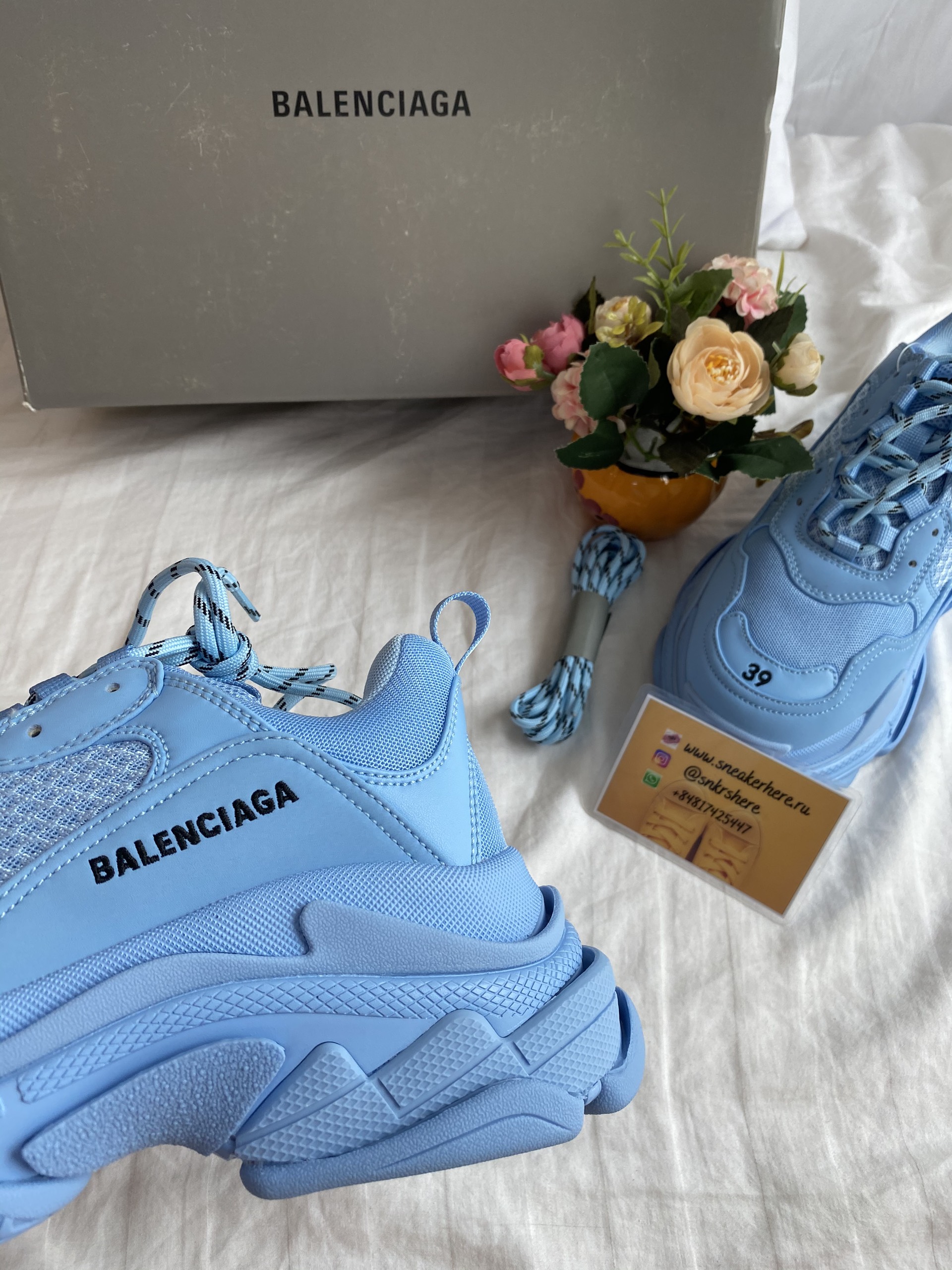 Blncig Triple S Light Blue 524039W2FW14800