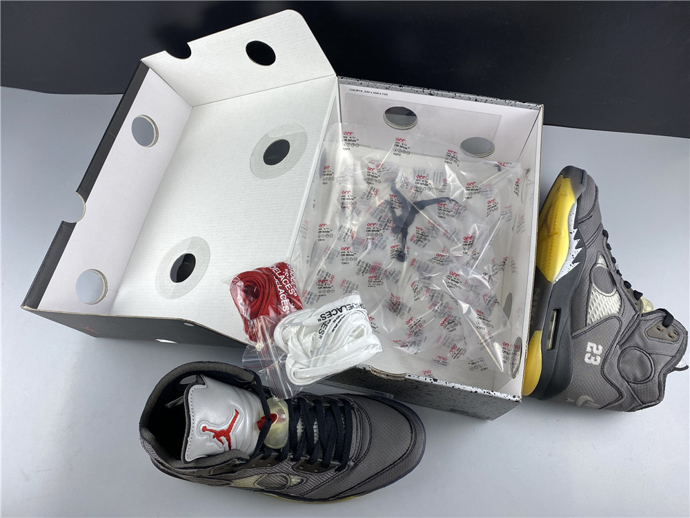 Air Jordan 5 Retro Off-White Black CT8480-001