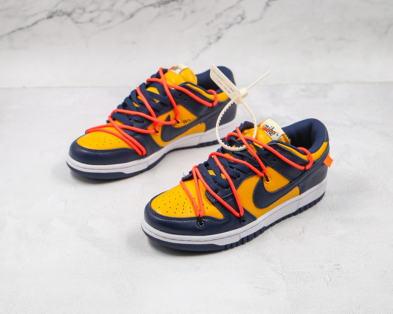 Nike Dunk Low Off-White University Gold Midnight Navy CT0856-700