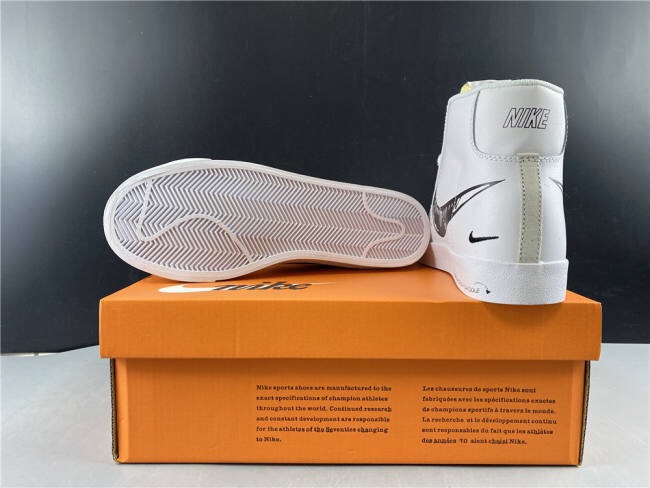 Nike Blazer Mid 77 Sketch White Black CW7580-101