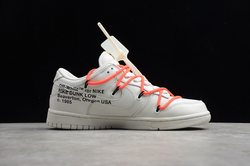 Off-White x Nike SB Dunk Low LTHR OW Beige White  CT0856-900