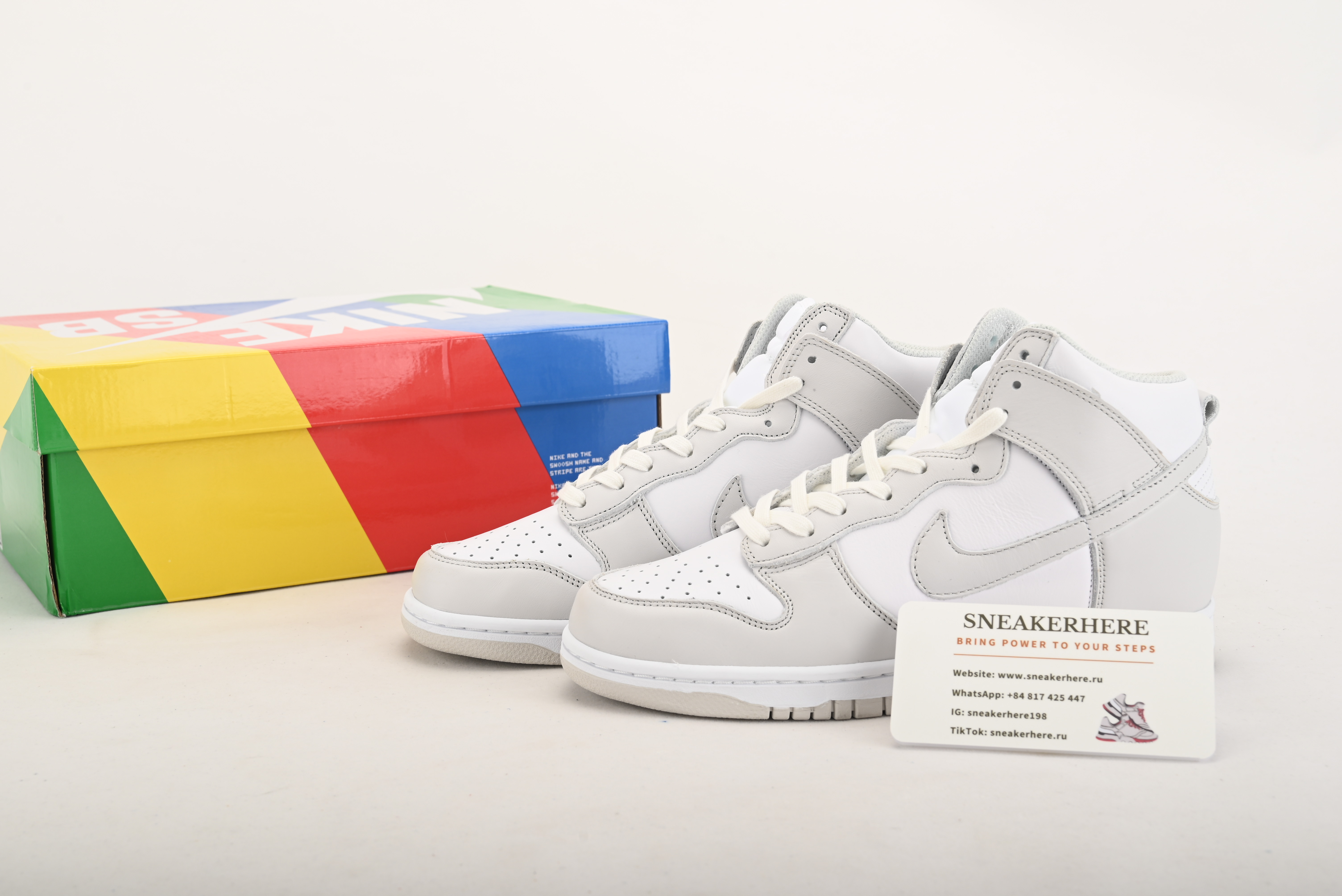 Nike Dunk High Retro White Vast Grey (2021) DD1399-100