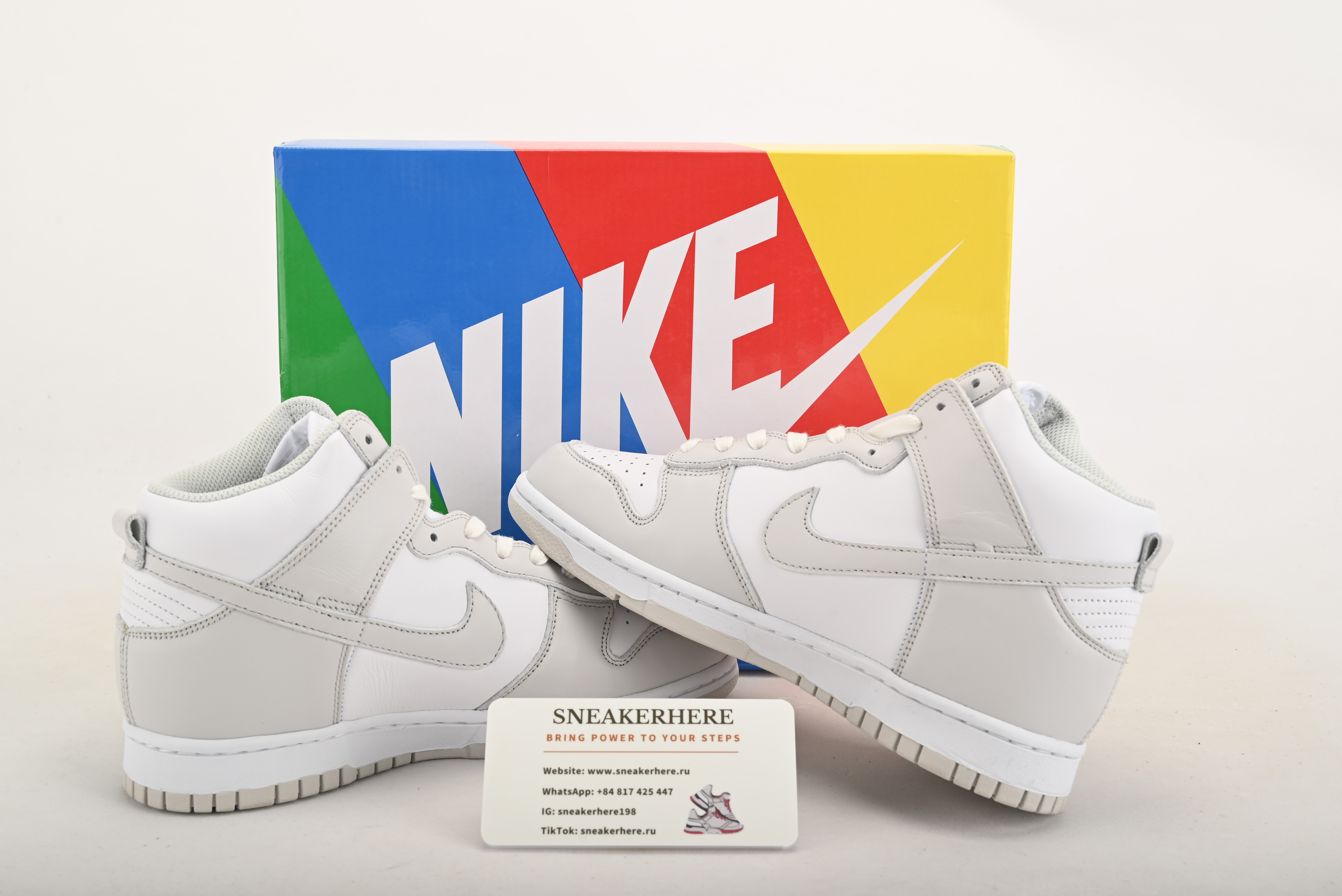 Nike Dunk High Retro White Vast Grey (2021) DD1399-100