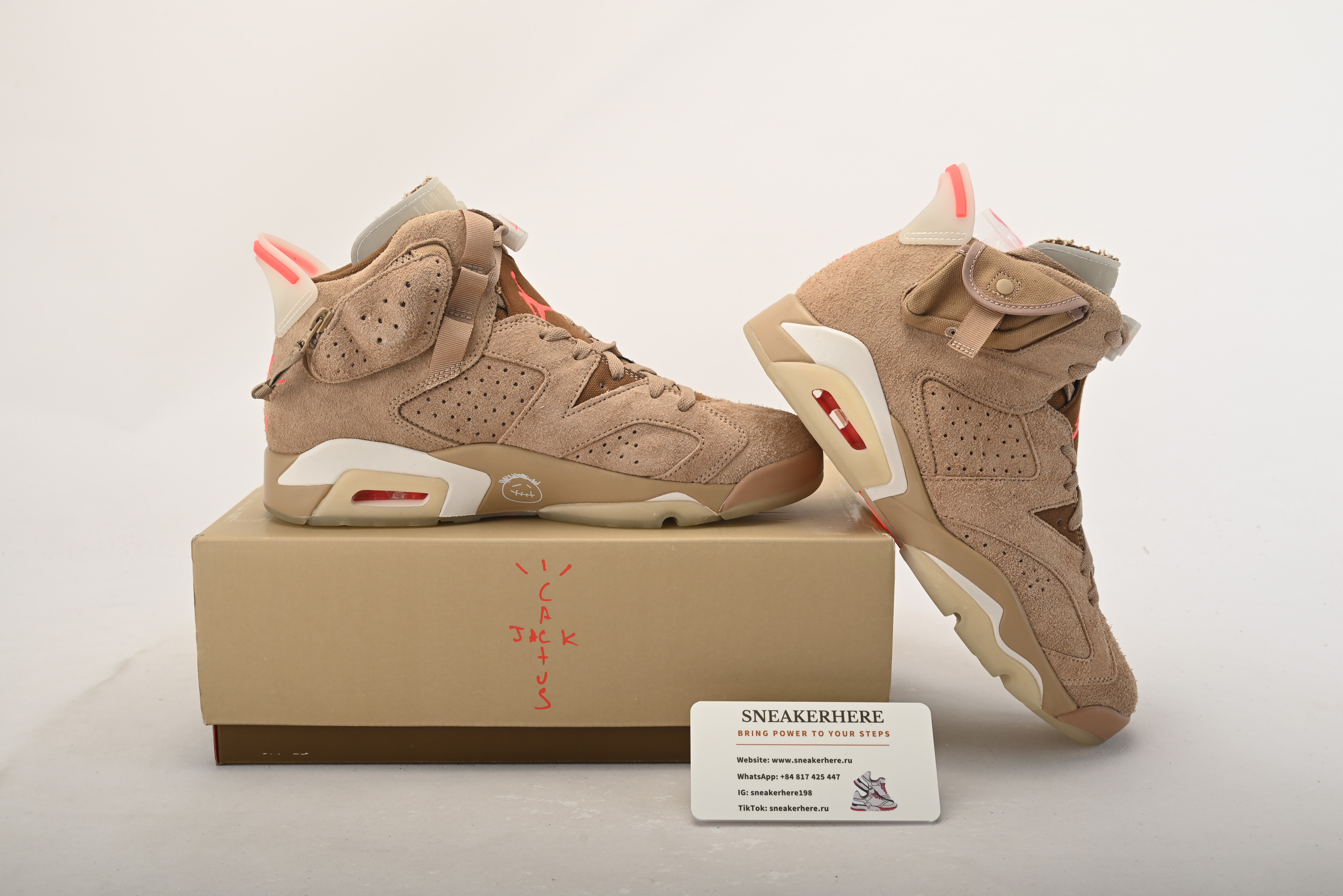 Air Jordan 6 Retro Travis Scott British Khaki  DH0690-200