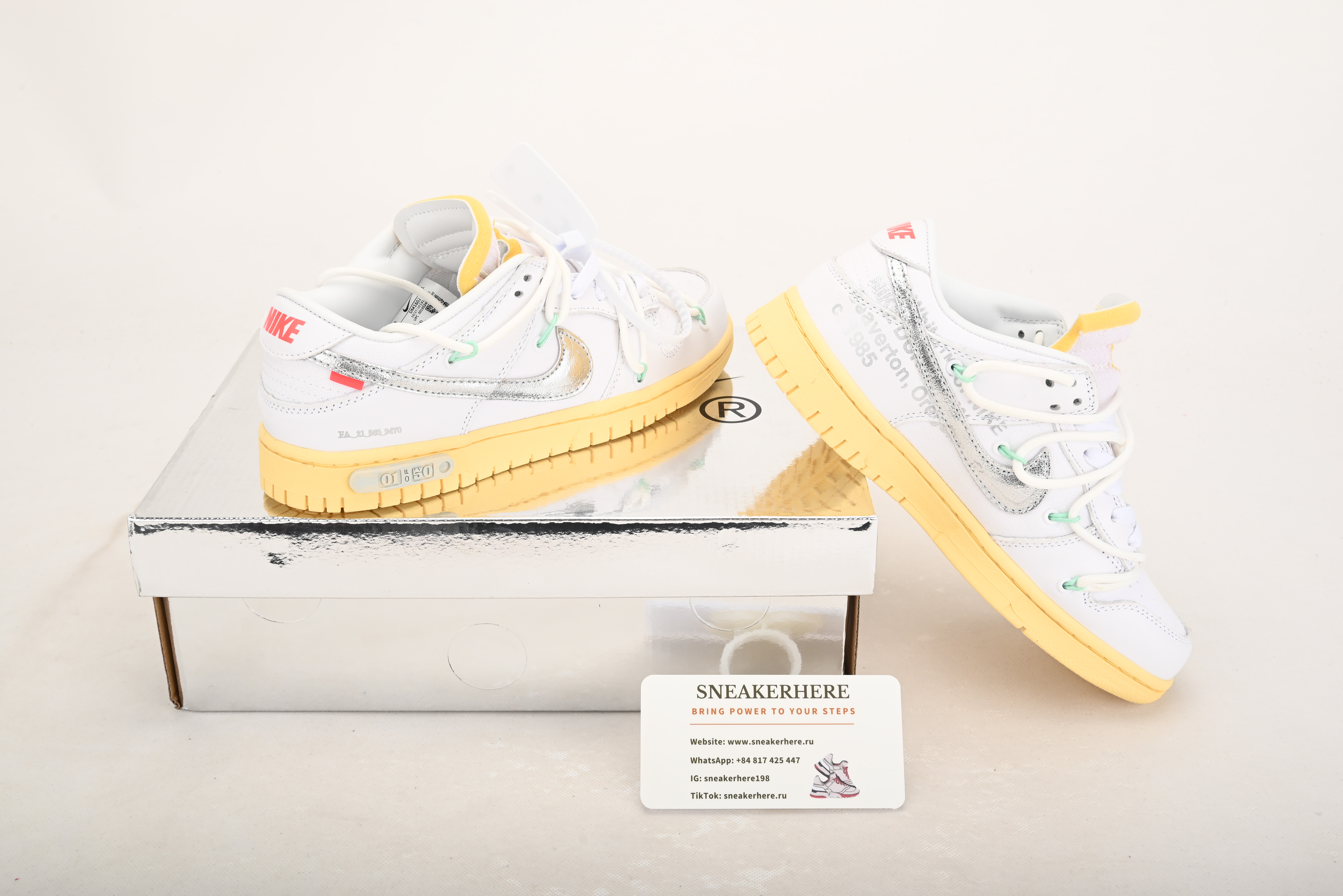 Nike Dunk Low Off-White Lot 1 DM1602-127