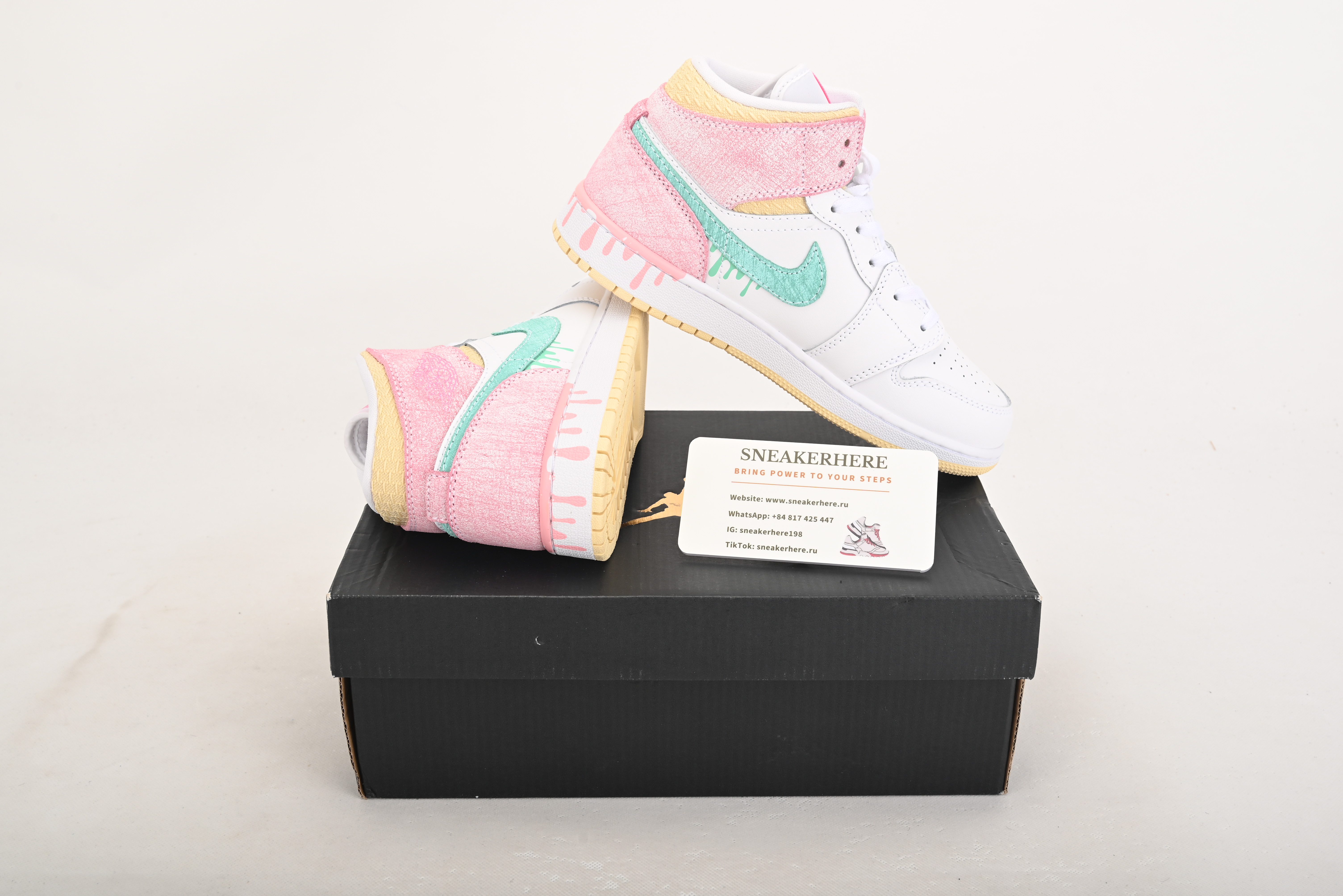 Air Jordan 1 Mid AJ1 Paint Drip DD1666-100