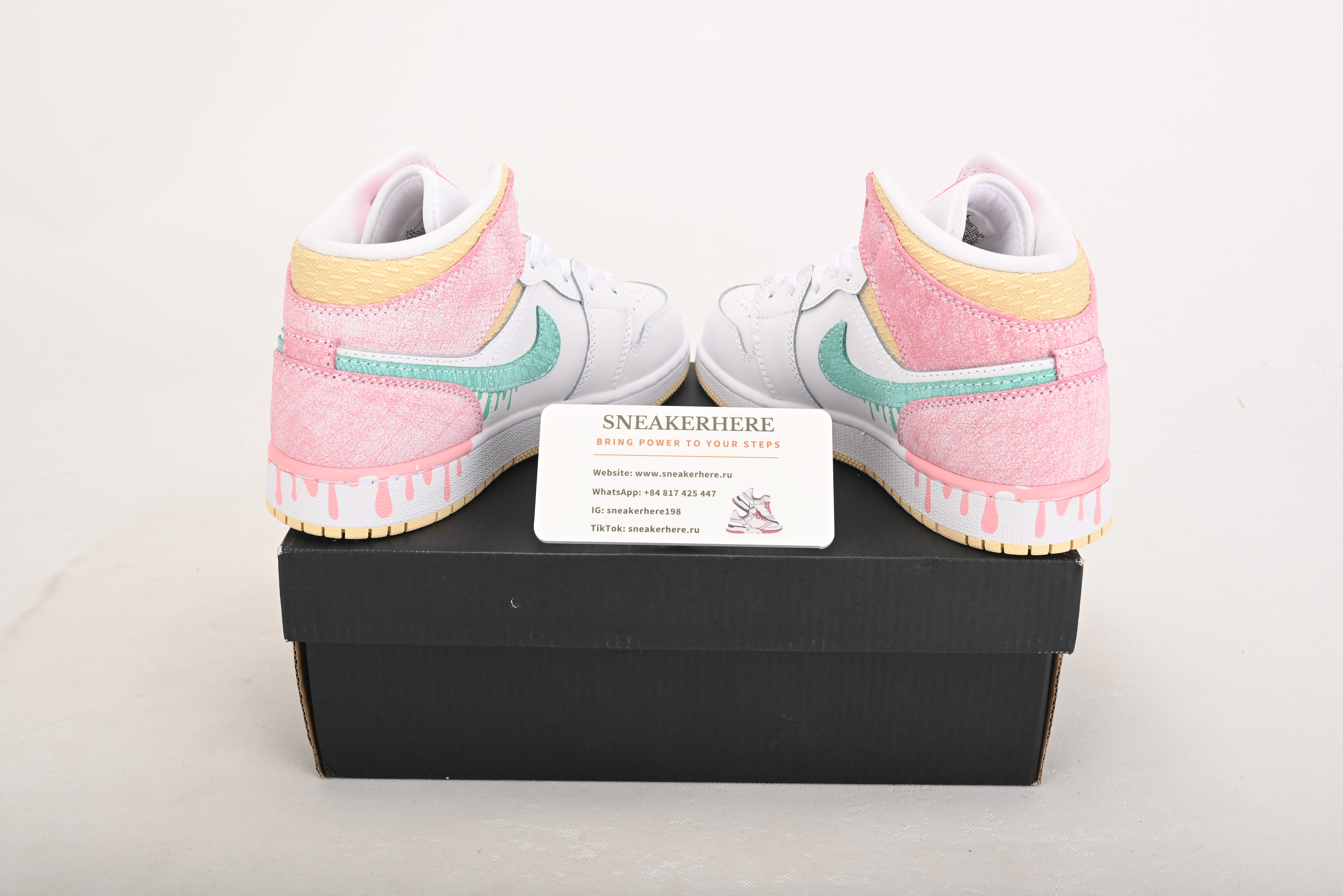 Air Jordan 1 Mid AJ1 Paint Drip DD1666-100